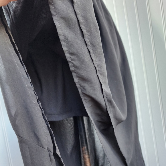 Forever 21 Dress Black Strapless Sequins  Hi Low Women Party Shiffon Size Small - Picture 9 of 15